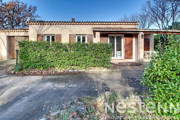 A VENDRE sur LORGUES Maison de 76 m² + GARAGE de 28 m² AMENAGEABLE sur un terrain 1324 m²