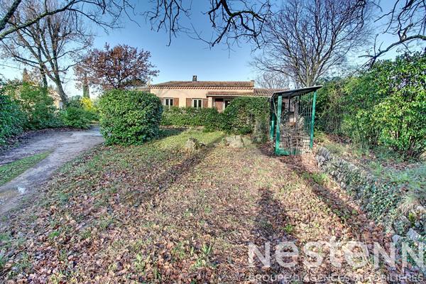 A VENDRE sur LORGUES Maison de 76 m² + GARAGE de 28 m² AMENAGEABLE sur un terrain 1324 m²