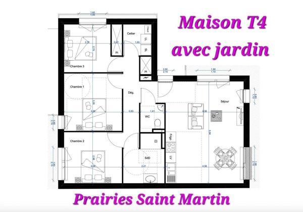 Maison à vendre 4 pièces 77 m² Rennes