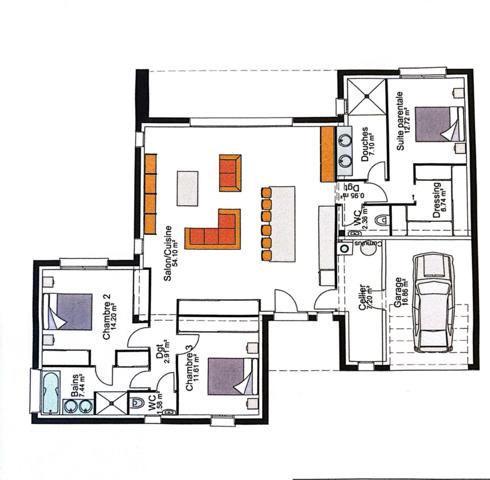 MAGALAS(34) A VENDRE TERRAIN CONSTRUTIBLE DE 919 m2 AVEC VILLA PLAIN PIED 4 FACES, SECTEUR CALME
