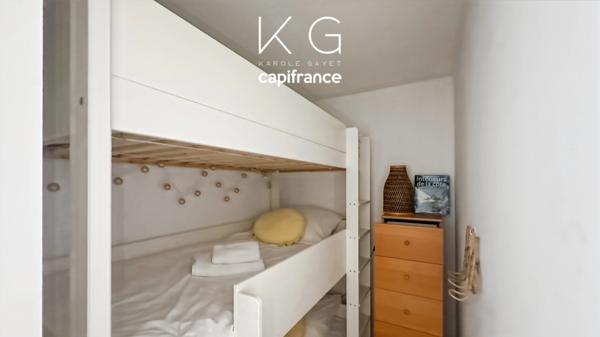 Trouville-sur-Mer, appartement 35 m² 2 chambres à deux pas des quais et de la gare SNCF, au 2e et dernier étage d'une petite copropriété