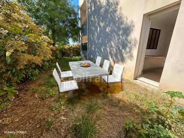 Appartement à vendre 2 pièces, terrasse, grand jardin, garage fermé et place de parking extérieur Château Gombert (13)