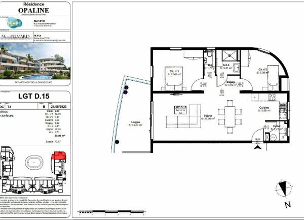 Maison à vendre    2 pièces • 69,89 m2 Sainte-Anne