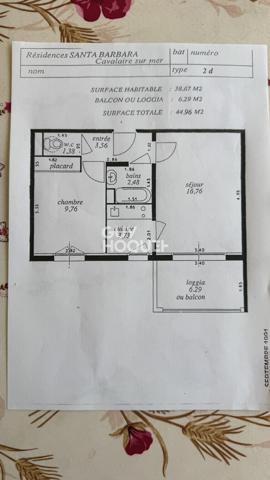 APPARTEMENT À VENDRE DE 2 PIÈCES DE 39,50 M²