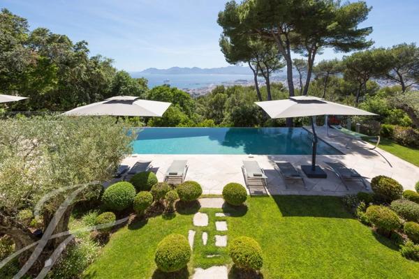 Hauteurs de Cannes Splendide Villa avec Vue Mer de Rêve
