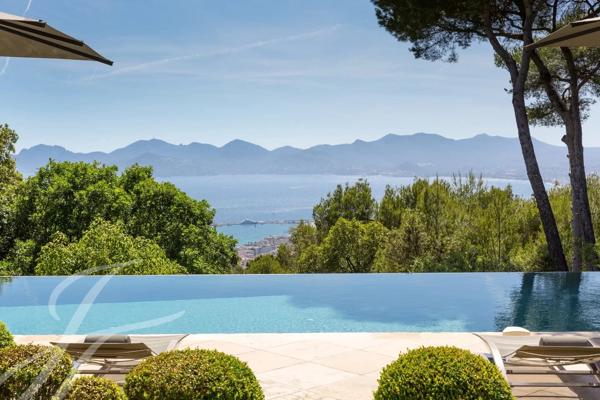 Hauteurs de Cannes Splendide Villa avec Vue Mer de Rêve