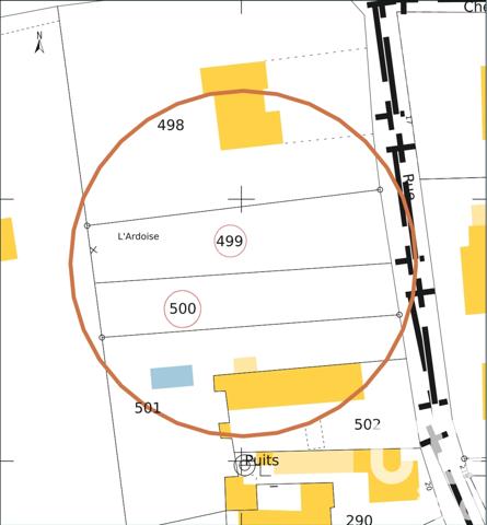 Terrain à vendre 1 249 m² Cellettes