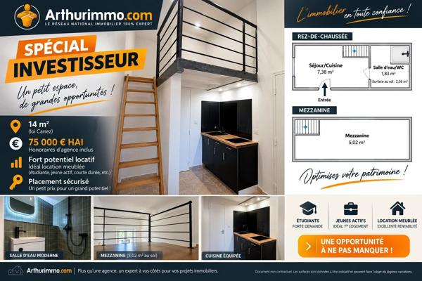 Vente                                                      Appartement
                        
                     1 pièces                      14 m2                     à Pourrières