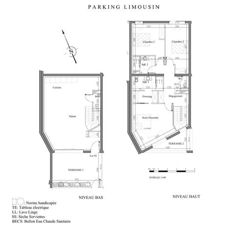 Duplex indépendant neuf trois chambres au coeur de la palmye