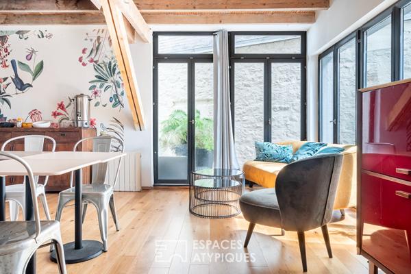 Atelier en duplex à usage mixte dans une ancienne menuiserie