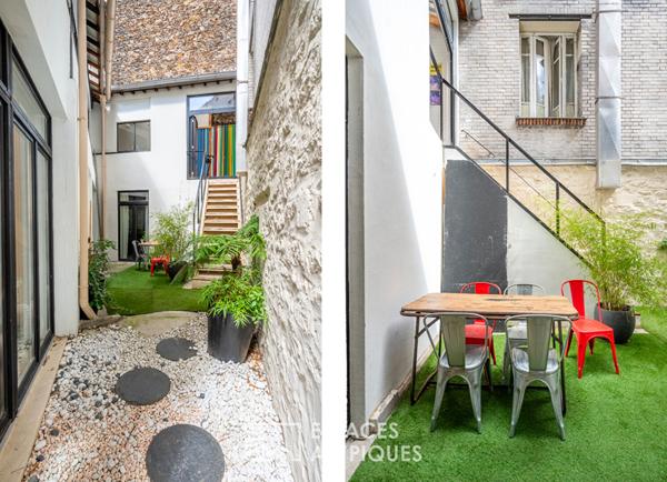 Atelier en duplex à usage mixte dans une ancienne menuiserie