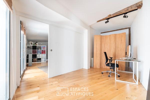 Atelier en duplex à usage mixte dans une ancienne menuiserie