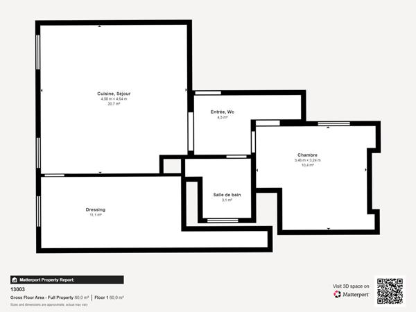 Appartement PARIS 3 pièces 50.94 m²