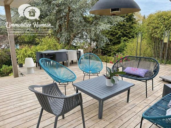 CONTEMPORAINE, VOLUMES RARES, JARDIN PAYSAGER, 20 MIN DE ROUEN 824 000 €