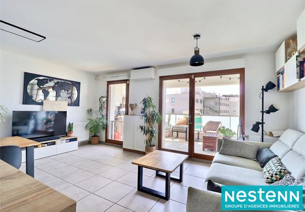 Appartement de type 3 de 65m2 avec terrasse et garage fermé situé sur le secteur de Carré de Soie