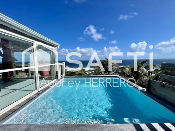 Magnifique Villa d'architecte vue mer  avec piscine et son T2 - Sainte-Marguerite - Le Moule