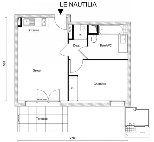 Appartement à vendre 2 pièces 40 m² Saint-Gilles-Croix-de-Vie