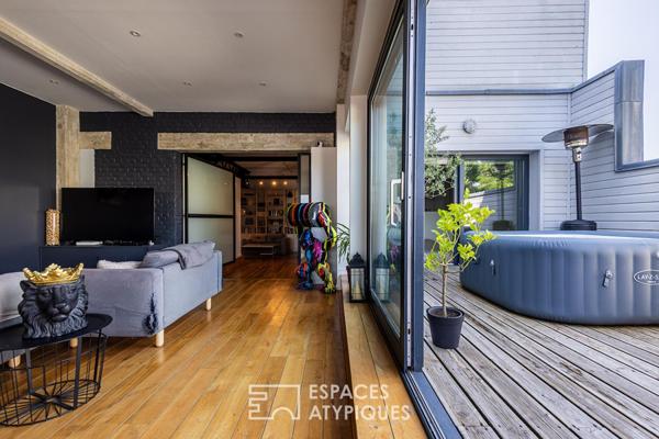 Loft historique dans une ancienne confiserie avec terrasse