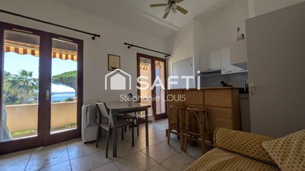 Vue Mer, Balcon, terrasse T2 de charme à Ste Maxime