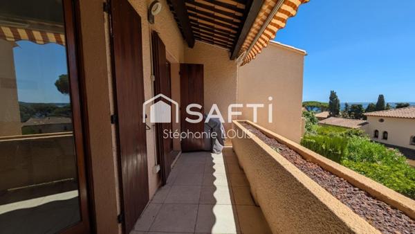 Vue Mer, Balcon, terrasse T2 de charme à Ste Maxime