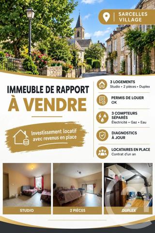 Immeuble à vendre  110 m 2   SARCELLES  - 95
