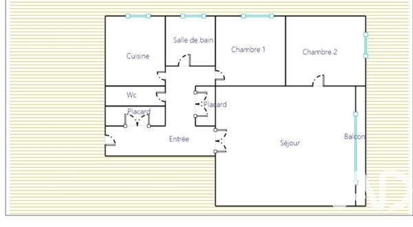Appartement à vendre 3 pièces 61 m² Asnières-sur-Seine
