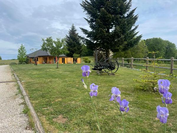 Propriété en madrier d'exception à vendre à Albussac : Maison de plain-pied 134 m², vue imprenable, 3 chambres, terrain 4 000 m²