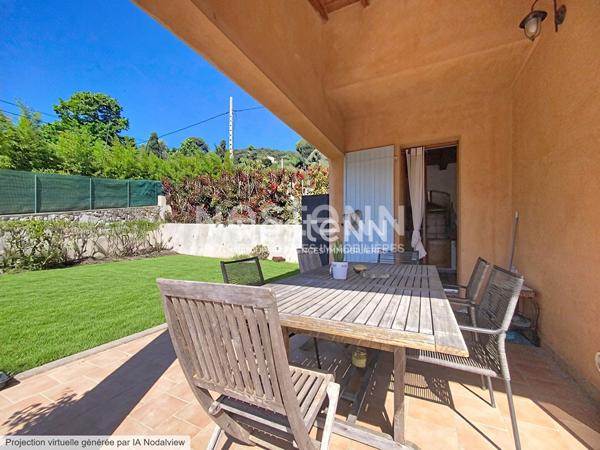 VALLAURIS - Maison 114 m² - 5 P - PISCINE - SUD - GARAGE - JARDIN 500m2