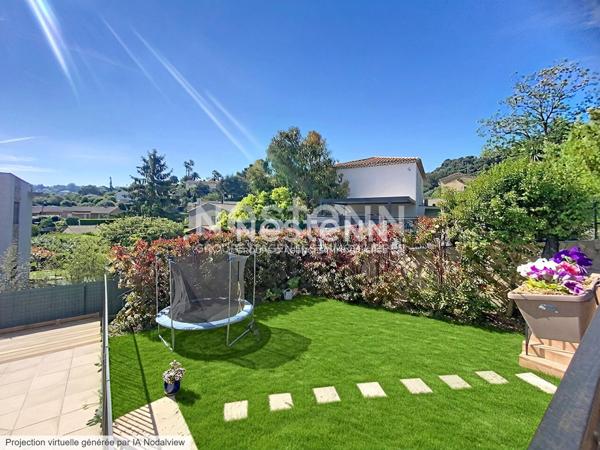 VALLAURIS - Maison 114 m² - 5 P - PISCINE - SUD - GARAGE - JARDIN 500m2