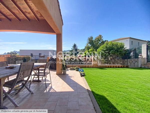 VALLAURIS - Maison 114 m² - 5 P - PISCINE - SUD - GARAGE - JARDIN 500m2