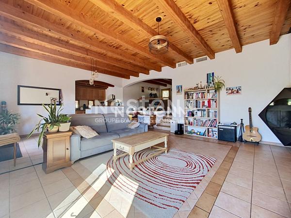VALLAURIS - Maison 114 m² - 5 P - PISCINE - SUD - GARAGE - JARDIN 500m2