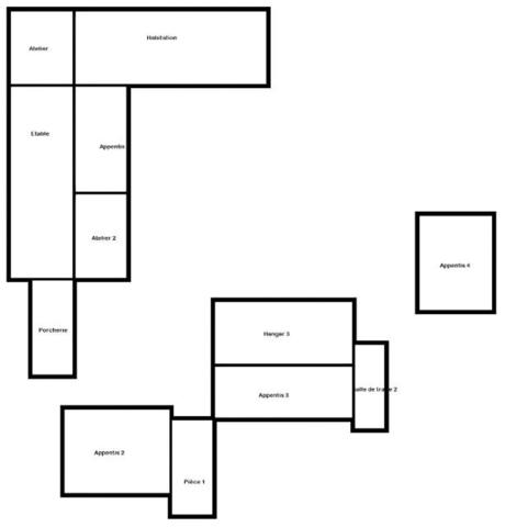 Ancienne ferme de 1796 sur 4,7 Hectares, dépendances, vue sur les Pyrénées.