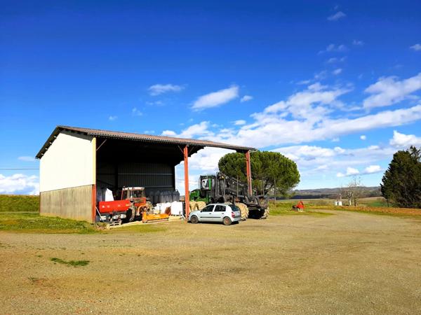 Ancienne ferme de 1796 sur 4,7 Hectares, dépendances, vue sur les Pyrénées.
