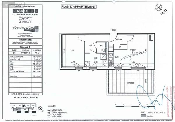 Appartement à vendre à Saint-Grégoire en Ille-et-Vilaine (35760), ref : CG803