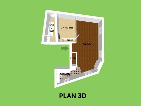 Appartement
         3 pièces
        - 48 m² Exclusivité 155 000 € *