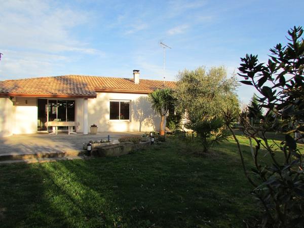 EXCLUSIVITE à 2mns DAX Maison Individuelle de plain pied 100 m² 3ch garage 24m²