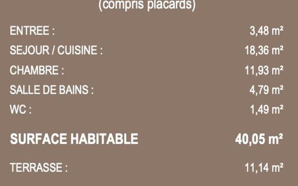 Appartement à vendre    2 pièces • 40,05 m2 Sain-Bel