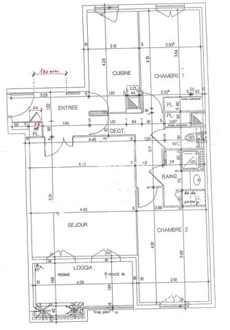 Appartement 3 pièces - 72 m² Exclusivité efficity