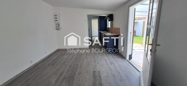 Maison rénovée avec 2 Chambres, cuisine aménagée, jardin et piscine