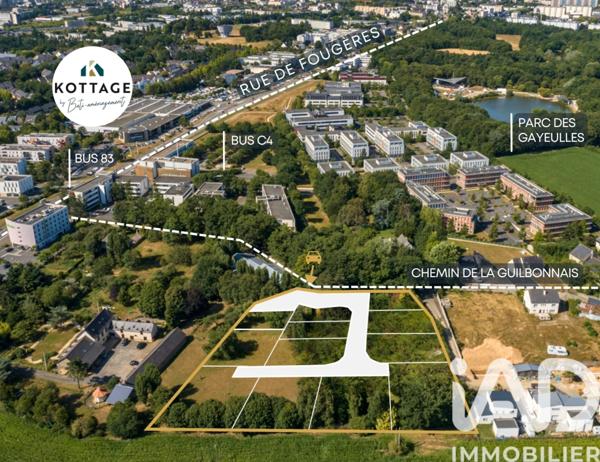 Terrain à vendre 413 m² Cesson-Sévigné