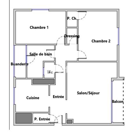 Appartement 3 pièces - 65 m²