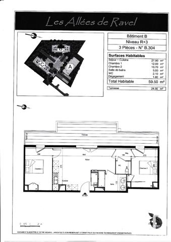 Appartement à vendre 3 pièces 58 m² Mérignac