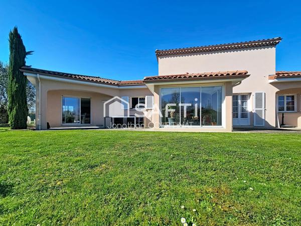 Villa moderne avec piscine et grand terrain
