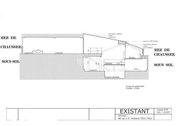 Superbe Loft en triplex pour local professionnel