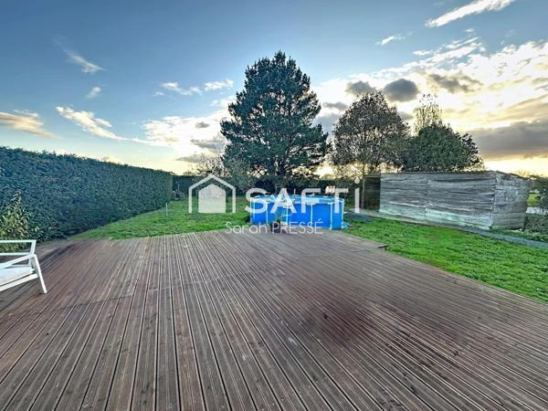 EXCLUSIVITÉ MAISON DE PLAIN-PIED AVEC GRAND JARDIN