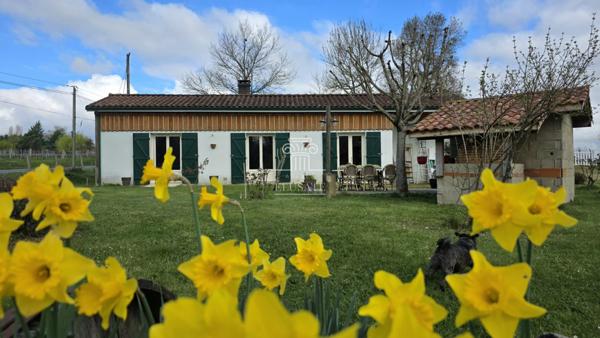 Eauze (32800) MAISON T3 - 81M² EN CAMPAGNE AVEC TERRAIN DE 2100M² ET CARPORT / PROCHE EAUZE