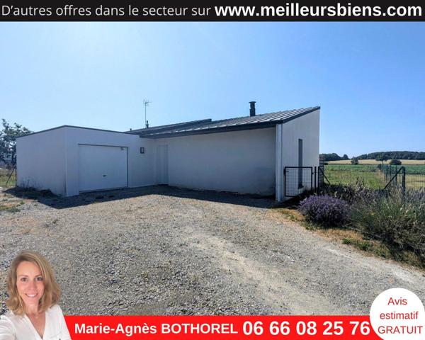 56130 NIVILLAC - Vue dégagée sur la campagne, maison récente de plain-pied- 3 chambres- normes PMR- garage