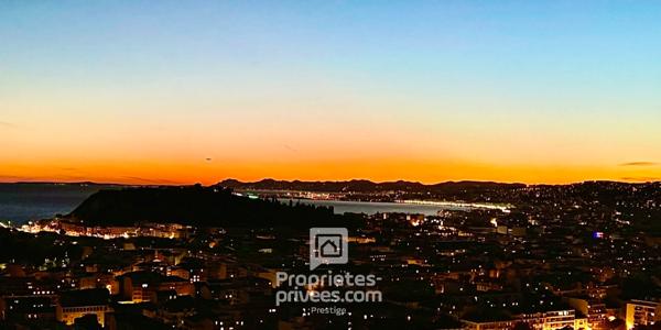 NICE MONT BORON Vue mer exceptionnelle, Appartement 3 pièces avec jardin