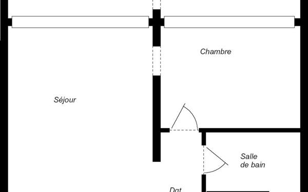 Appartement à louer    2 pièces • 36,88 m2 La Grande-Motte