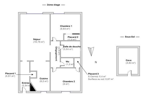 Location                                                      Appartement
                        
                     3 pièces                      58 m2                     à Reims